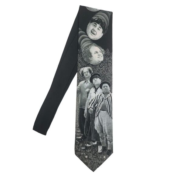 Ralph Marlin Other - Ralph Marlin Men's Necktie The Three Stooges Golfing Vintage 90s Tie Made In USA